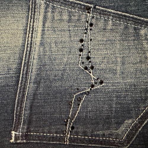Versace Jeans Mini Vintage Denim Skirt Like New With Embroidery