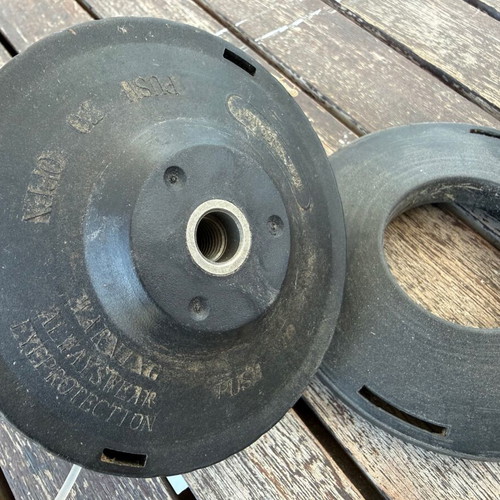 Trimmer heads used, pack of two for grass cutter