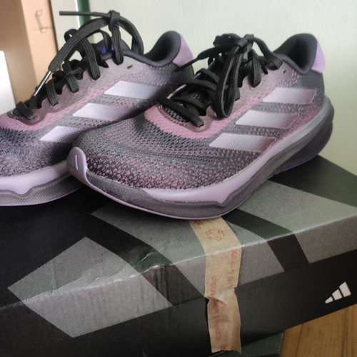 Adidas Performance Supernova Stride Running Shoes 38 New Black with Purple