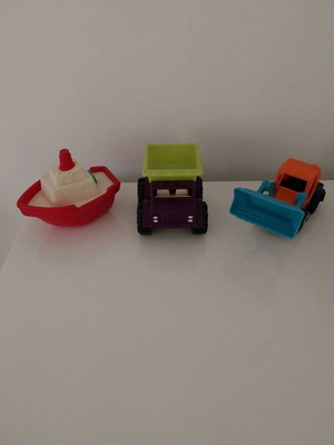 B.Toys Mini Loaders & Floaters Vehicle Set 3pcs like new