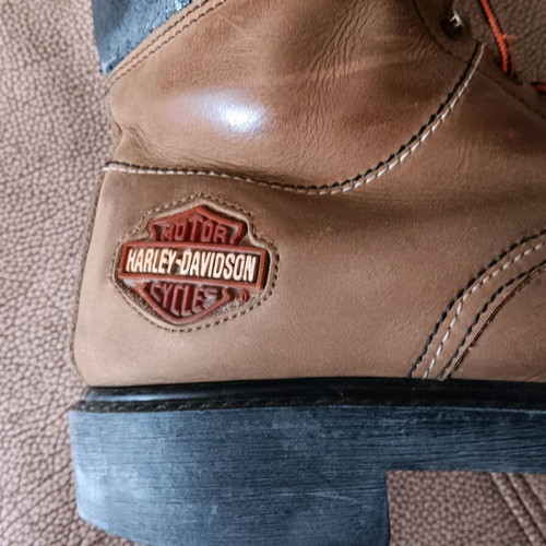 Harley Davidson boots used, brown leather, size 38