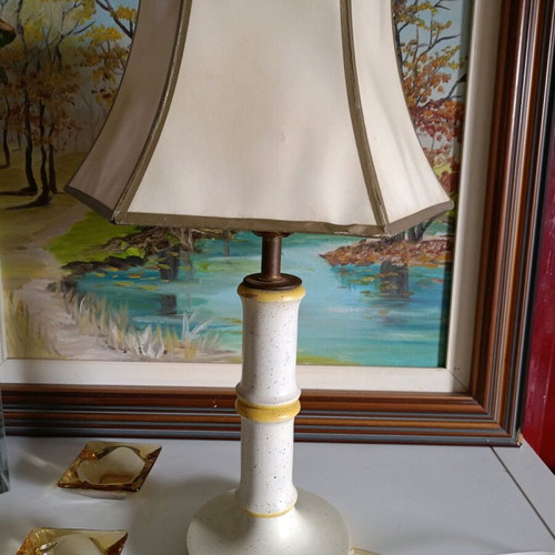 Retro wooden lamp like new, fully functional, 52 cm height
