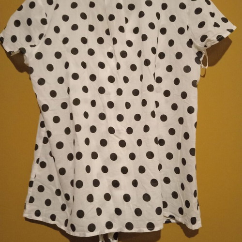 Laura Ashley polka dot blouse like new, cotton, size XL