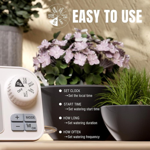 Raddy WS-7 Drip Irrigation Kit like new with soil moisture sensor and solar panel