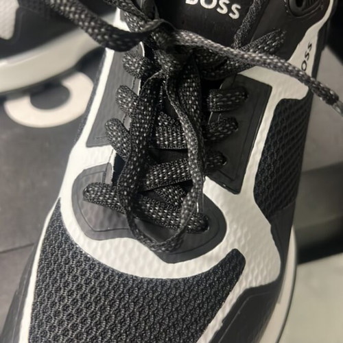 Hugo Boss men's black and white sneakers size 43