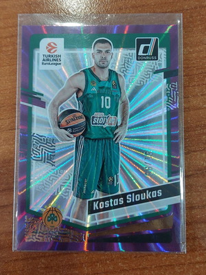 Panini Donruss Euroleague 2023-2024 Kostas Sloukas Purple Laser card like new