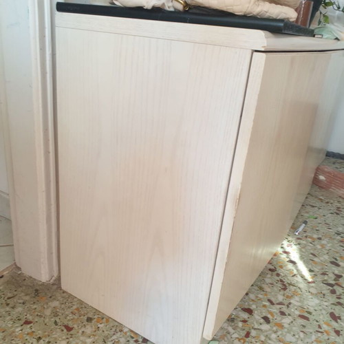Entrance furniture buffet and shelving unit like new, solid wood, vintage 90s