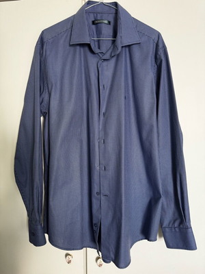 Ανδρικό πουκάμισο The Bostonians μπλε μέγεθος 44 (XL) σαν καινούριο