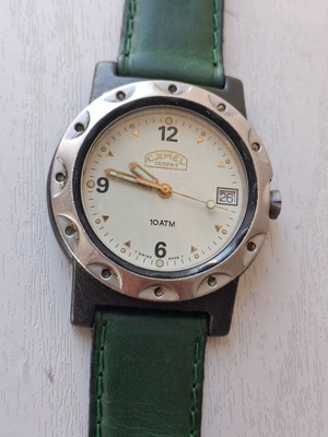 Camel Tropic Swiss collection men's wristwatch with leather strap