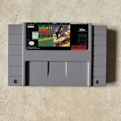Jungle Strike Super Nintendo SNES game, American