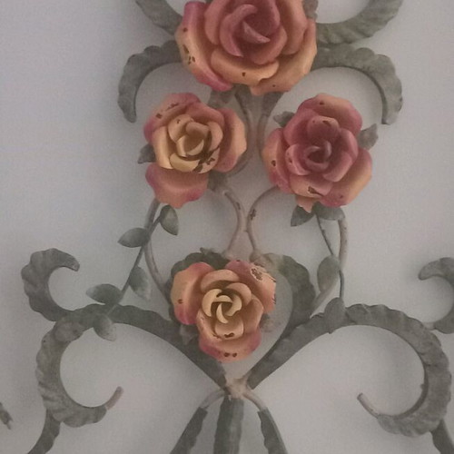 Wall candle holder handmade like new, romantic style