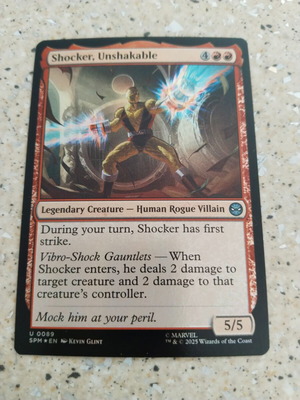 Magic the Gathering Shocker, Unshakable foil κάρτα καινούργια