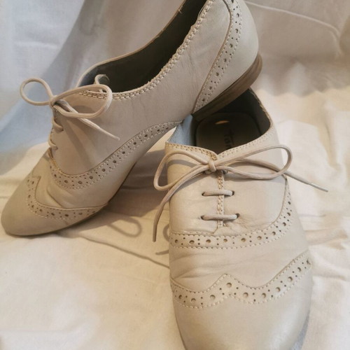 Oxford women's shoes used, size 38, white