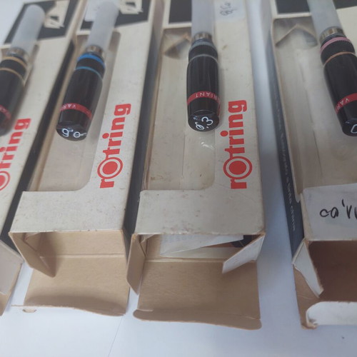 Rotring rapidograph set new with various tip sizes