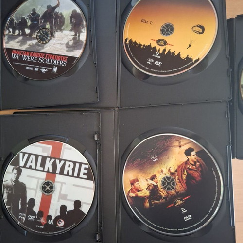 War movies DVD set like new, pack of 12