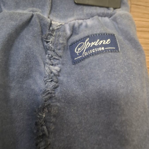 Sprint girls' shorts like new, faded blue with fringes, size 16 years