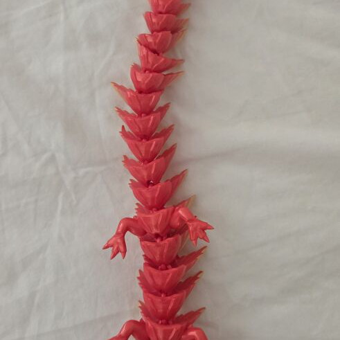 Dragon figure like new, red and yellow