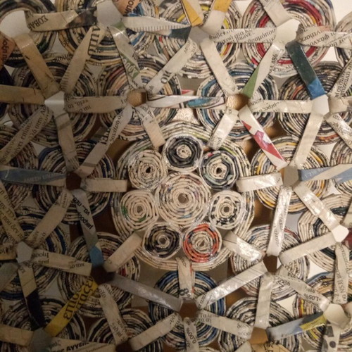 Handmade recycled paper platter new
