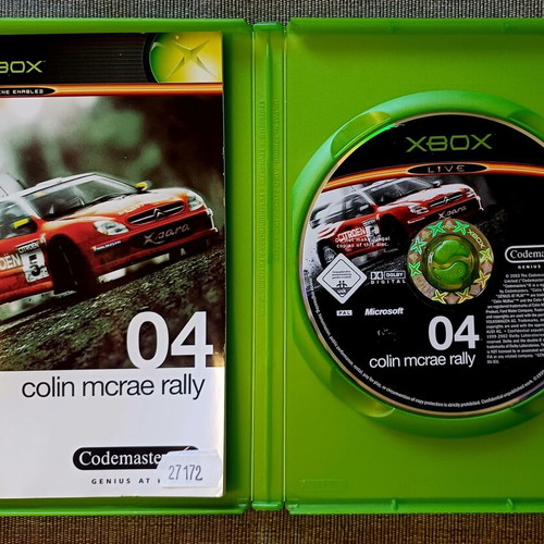 Colin McRae Rally 04 Xbox game used, complete