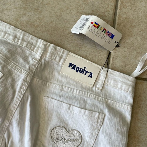 Rebecca Blu white denim pants new, size XL