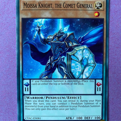 Moissa Knight, the Comet General Yu-Gi-Oh! Card near mint