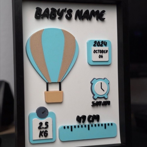 Custom baby births frame new, ideal gift and decorative