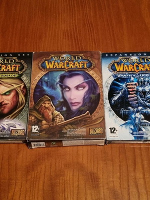 World of Warcraft pack with Burning Crusade and Wrath of the Lich King expansions used