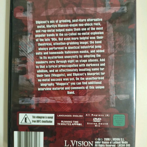Slipknot DVD Maggots like new, metal