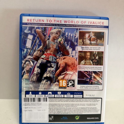 Final Fantasy XII: The Zodiac Age PS4 like new, remastered edition