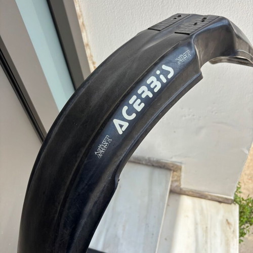 Acerbis Supermoto front fender used, black motorcycle mudguard