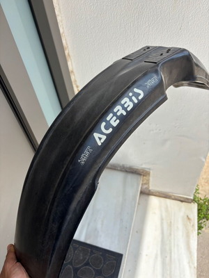 Acerbis Supermoto front fender used, black motorcycle mudguard