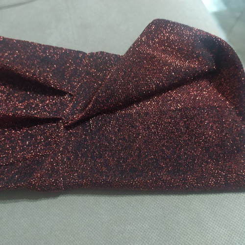 Metallic glitter dress new brick red with decorative buttons