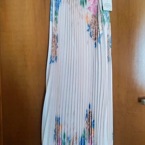 Floral satin dress new, one size, multicolor