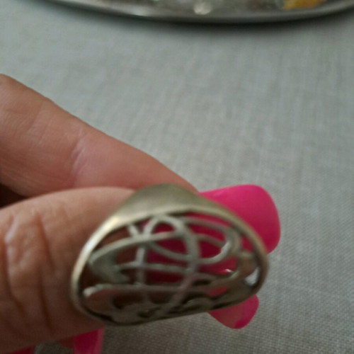 Silver ring vintage used ethnic