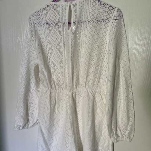Oysho white women's romper swimsuit, size small