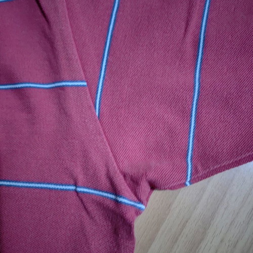 Lacoste Polo short sleeve L slim fit like new, white and red