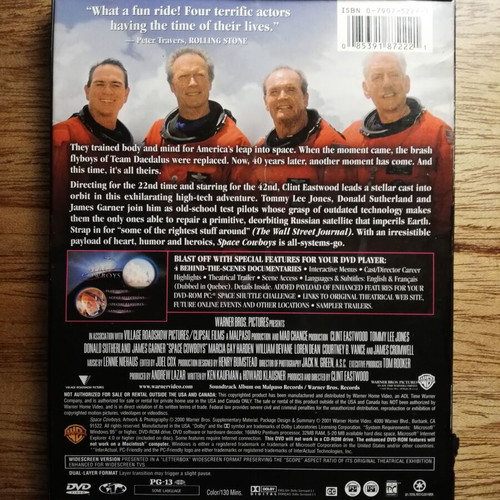 Space Cowboys DVD used with Greek subtitles