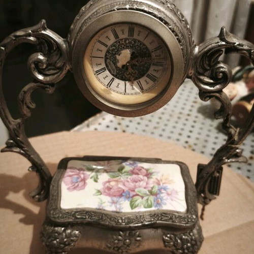 Vintage table clock used, analog
