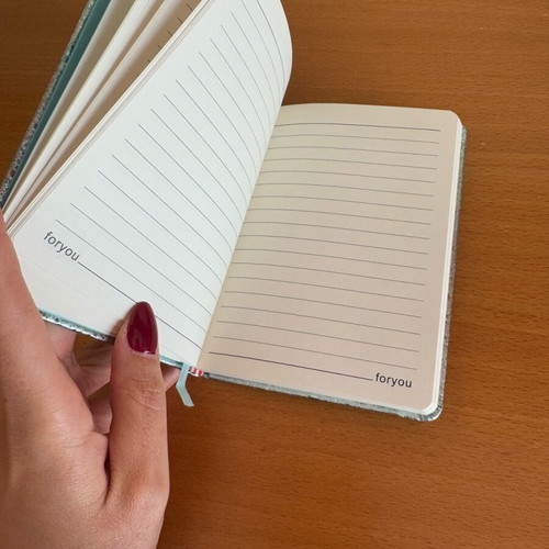 Mini notebook 10x14 new in blue shade