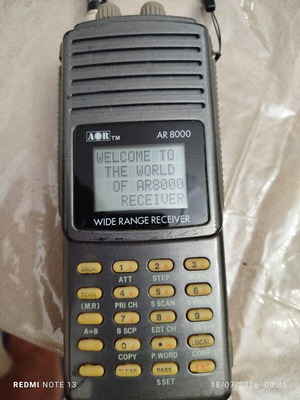 AOR 8000 Radio Scanner used, SSB AM FM 100kHz-1.9GHz