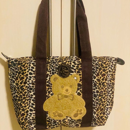 Marilù shoulder bag like new, waterproof leopard print brown