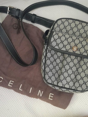 Celine τσάντα χιαστί σαν καινούργιο, γκρι και μπλε