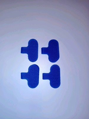Mini Skater cable labels blue, new, pack of 4