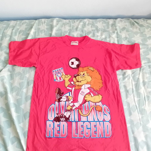 Olympiacos T Shirt early 90s Nutmeg Mills used, youth small
