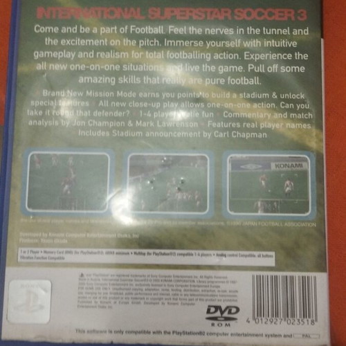 International Soccer 3 PS2 like new