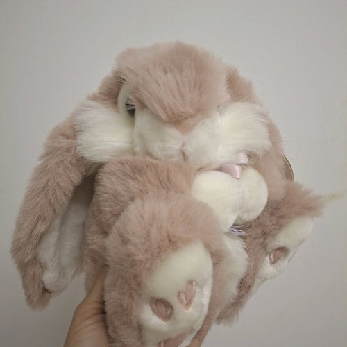 Medium Bunny Rabbit Vintage Plush Toy Set of 3 New with Tags by KEEL