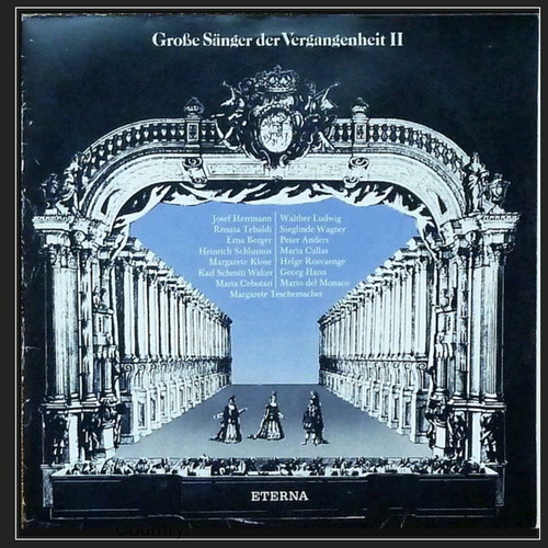 Große Sänger Der Vergangenheit II 2 x vinyl LP album used, classical opera