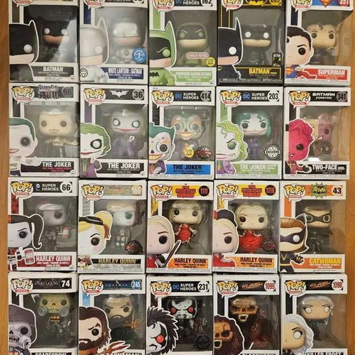 Marvel and DC Universe Funko Pop figures