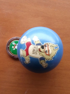 FIFA 2018 mascot ball new, collectible tennis size