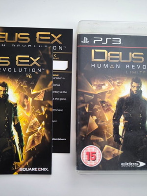 Deus Ex Human Revolution Limited Edition PS3 game like new